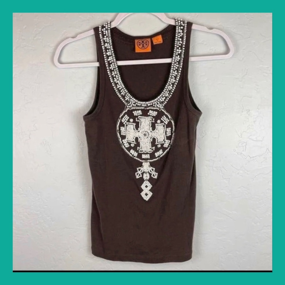 SOLD Tory Birch Logo Tank /Small - Picture 1 of 8